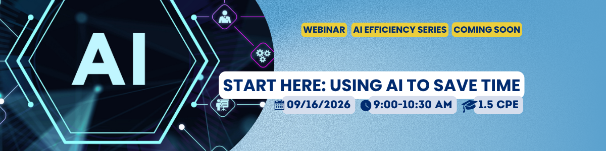 AI Efficiency Series: Start Here: Using AI to Save Time (09.16.26) Image